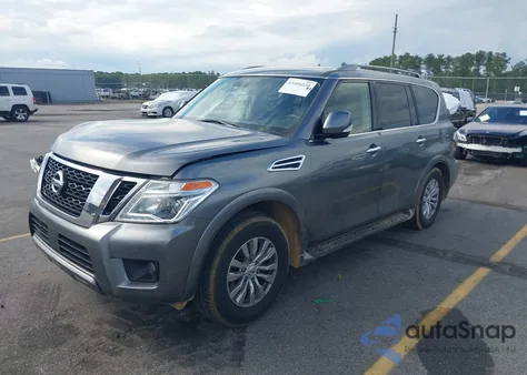 2019 Nissan Armada Sv из США, поврежденный, VIN JN8AY2NC4K9583641